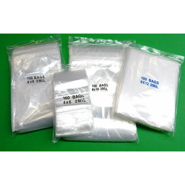 500 8x10 Ziplock Reclosable Resealable Clear Plastic Bags 2Mil 8" x 10"